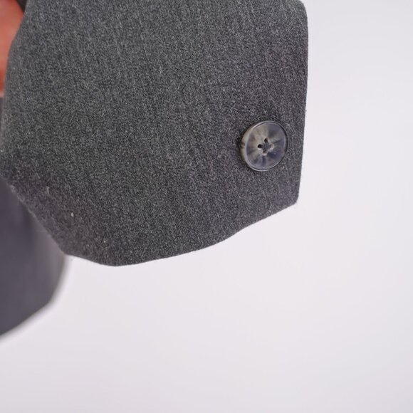 Rafaella Size 10 Gray 3 Button Blazer Polyester Rayon Spandex Work Attitre - Picture 3 of 9